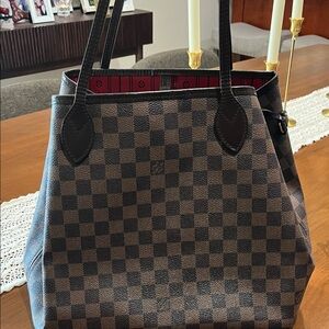 Louis Vuitton Brown Checkered Tote